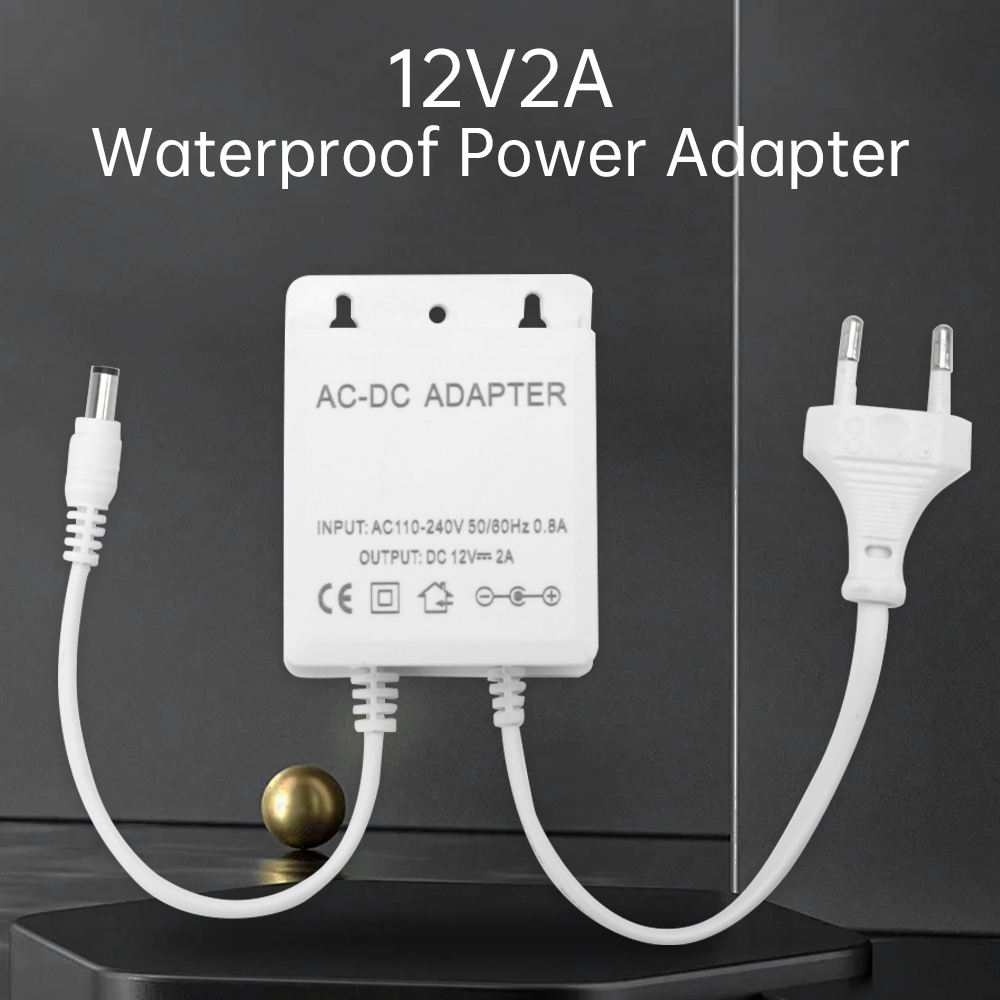 Outdoor Power Wash - DC12V 2A EU 플러그 어댑터 보안