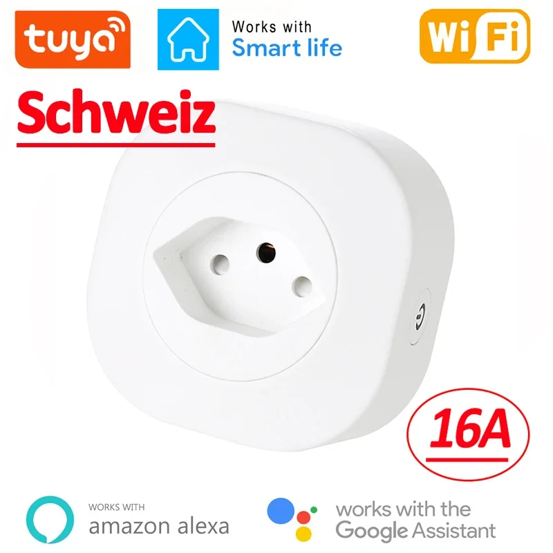 Outdoor Power Outlet Wifi - WiFi 스마트 플러그 16A 스위스 CH