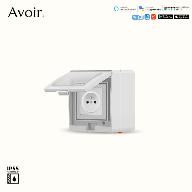 Outdoor Power Outlet Wifi - Avoir 투야 와이파이 전기 소켓, 방수