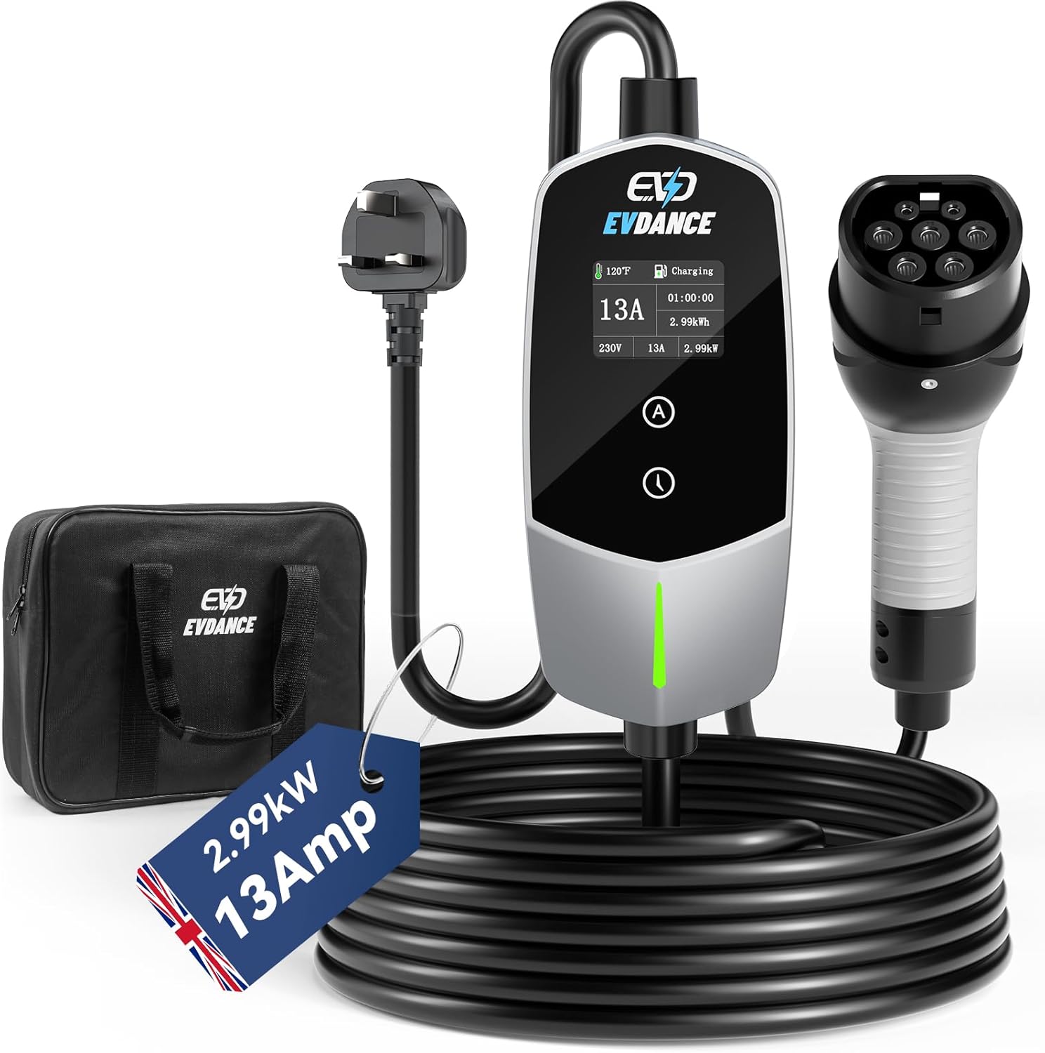 Outdoor Power Plug - EVDANCE 휴대용 EV 충전기 타입 2