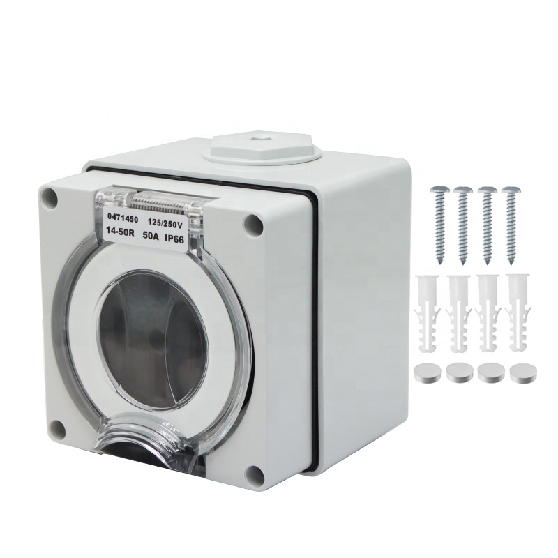 50암페어 발전기 RV 전원 인렛 박스 플라스틱 방수  - Outdoor Power Inlet Box 리뷰 및 가격