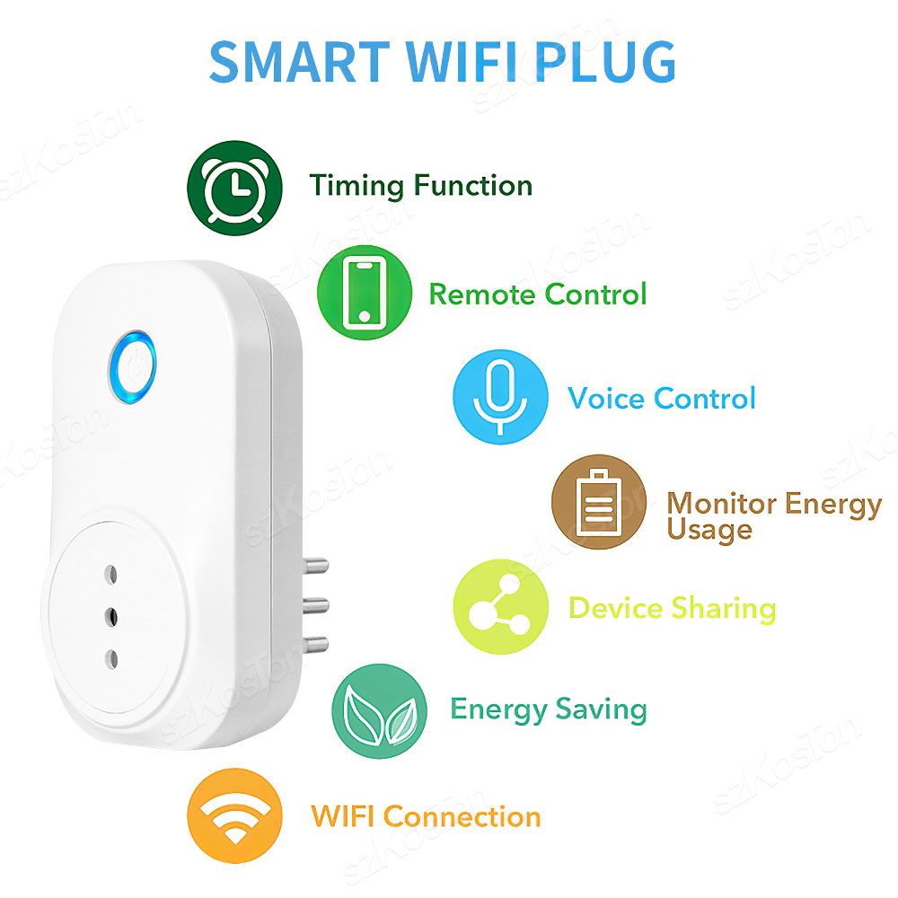 16A 칠레 이탈리아 Wifi 스마트 소켓 Tuya 스 - Outdoor Power Outlet Wifi 리뷰 및 가격