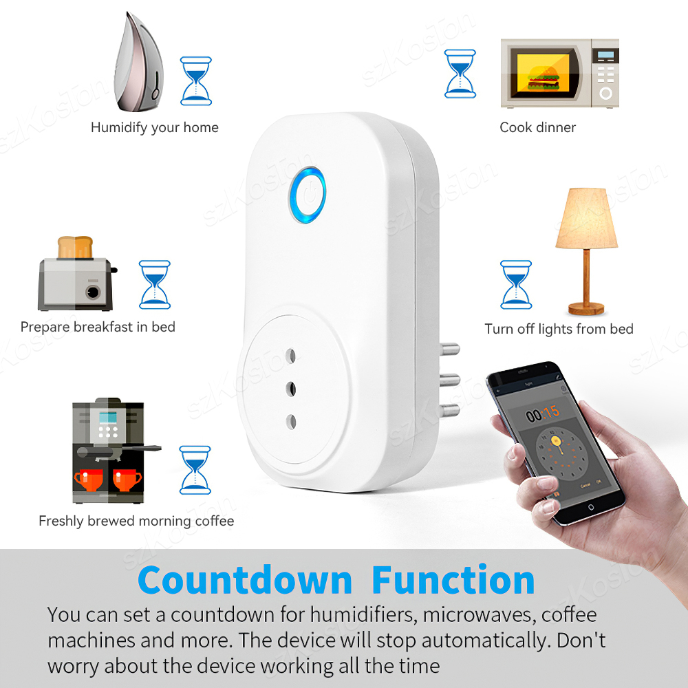 16A 칠레 이탈리아 Wifi 스마트 소켓 Tuya 스 - Outdoor Power Outlet Wifi 리뷰 및 가격