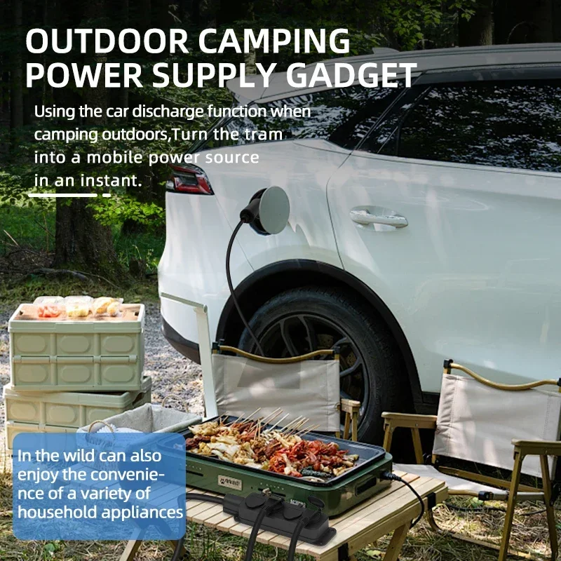 휴대용 16A 4KW 전기차 EV 충전기 V2L 케이블 - Outdoor Power Plug 리뷰 및 가격