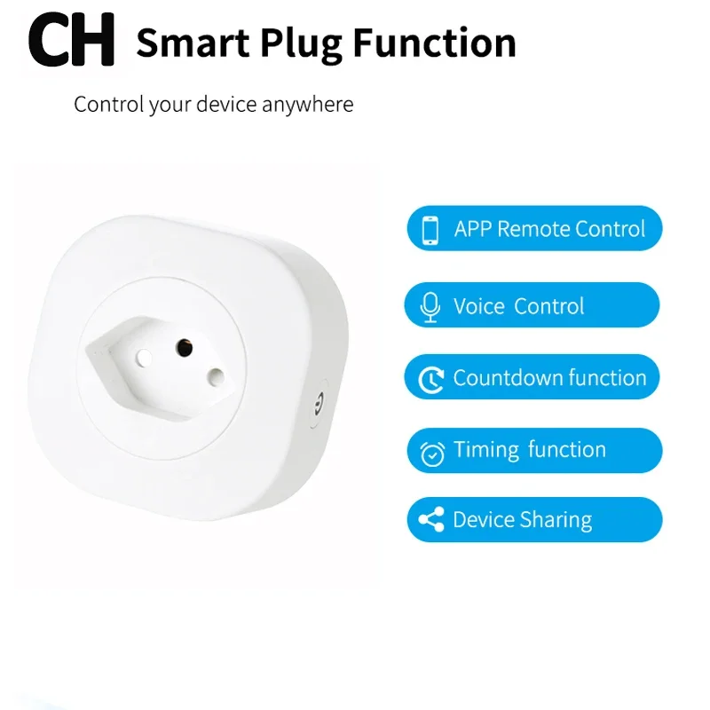WiFi 스마트 플러그 16A 스위스 CH 플러그 소켓 - Outdoor Power Outlet Wifi 리뷰 및 가격