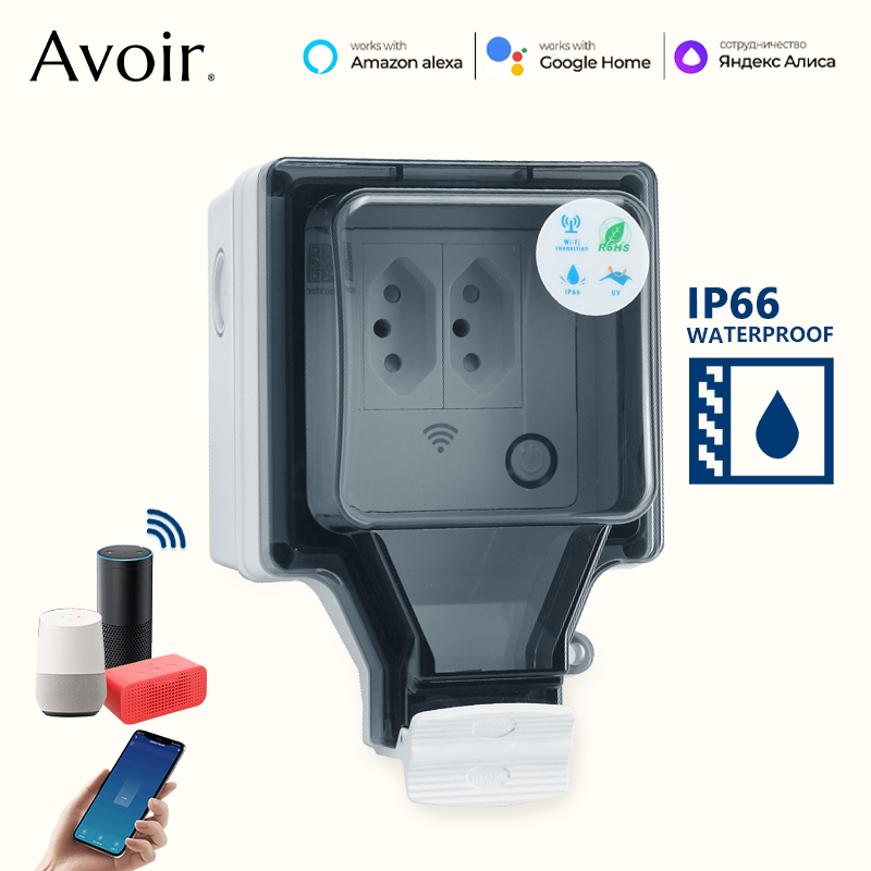 Avoir Tuya Wifi 스마트 소켓 IP66 실외 - Outdoor Power Outlet Wifi 리뷰 및 가격