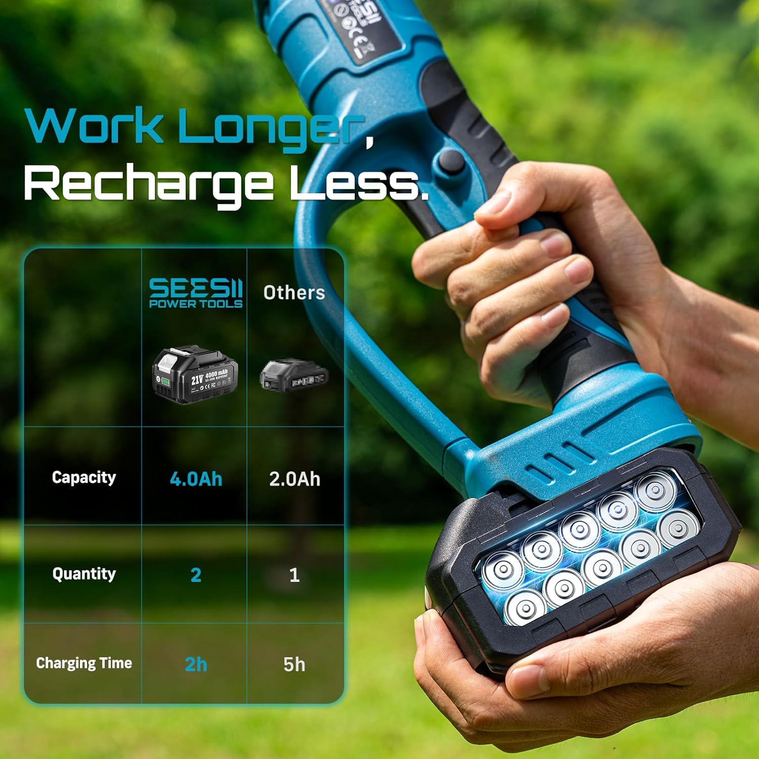 SEESII 2.5m 브러시리스 텔레스코픽 폴 33mm - Pole Saw Cordless 리뷰 및 가격
