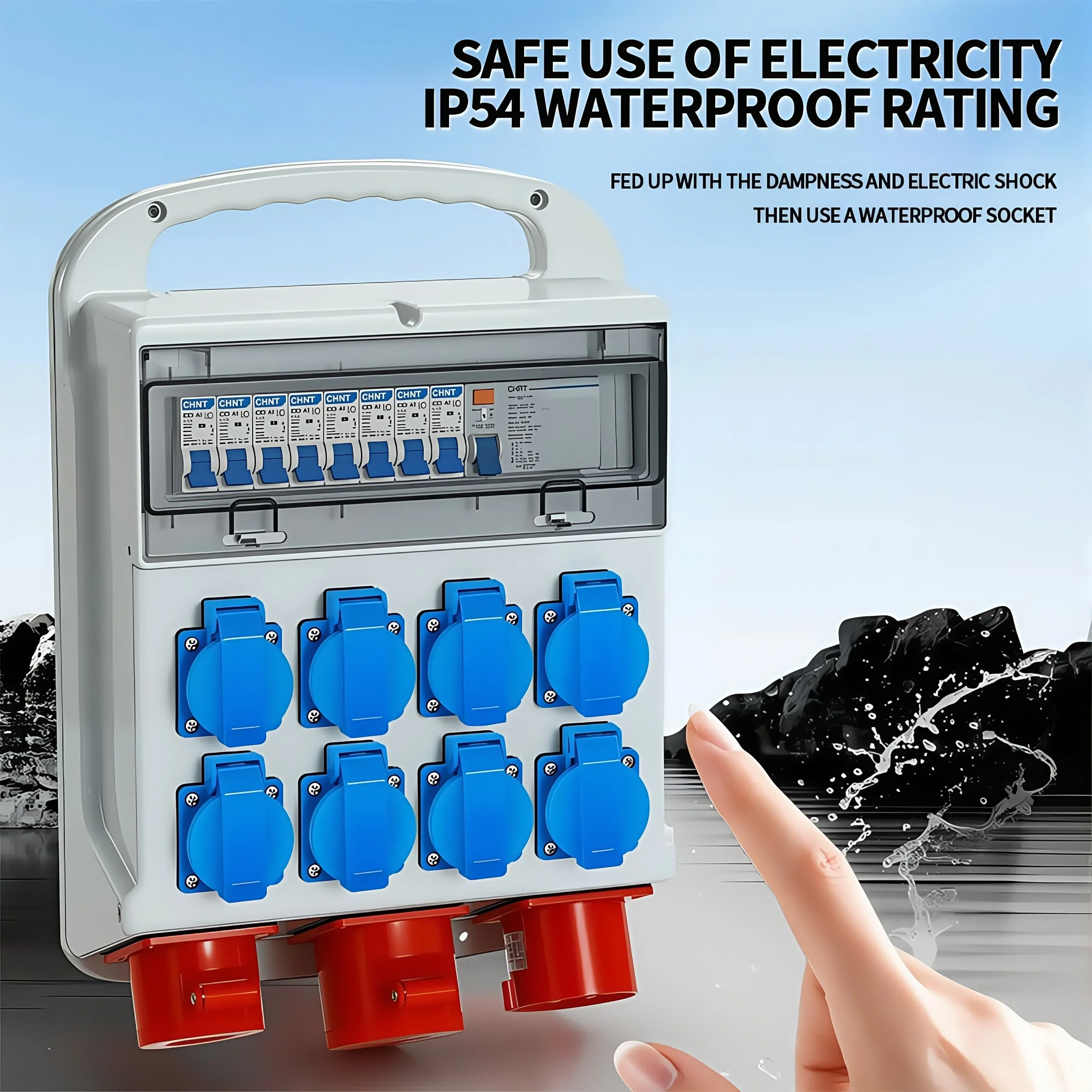 IP54 16A 방수 산업용 패널 소켓 전력 벽면 콘센 - Outdoor Power Inlet Box 리뷰 및 가격