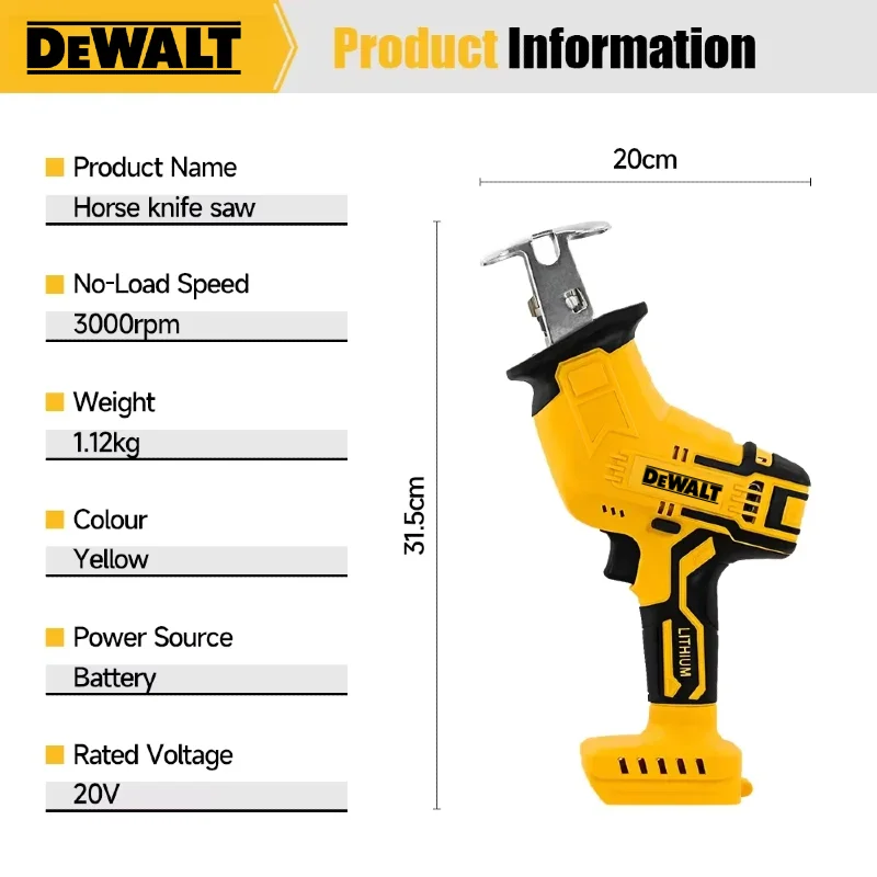 Dewalt 브러시리스 왕복톱 2800RPM 전기톱 다 - Pole Saw Cordless 리뷰 및 가격
