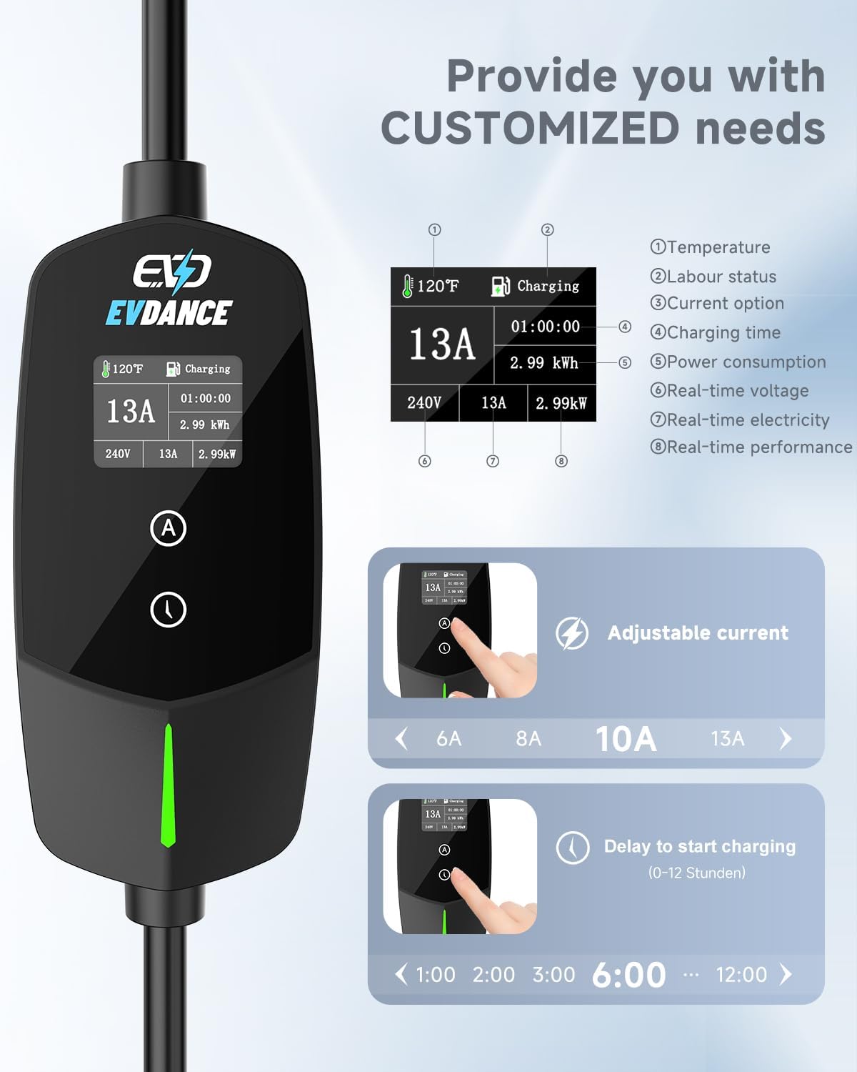 EVDANCE 휴대용 EV 충전기 타입 2 영국 플러그 - Outdoor Power Plug 리뷰 및 가격