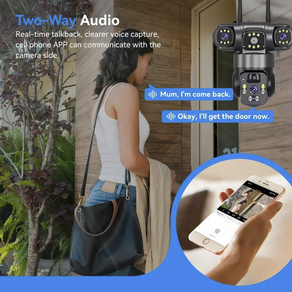 4G 태양광 카메라 3렌즈 3화면 360도 파노라마 모 - Outdoor Power Monitor 리뷰 및 가격