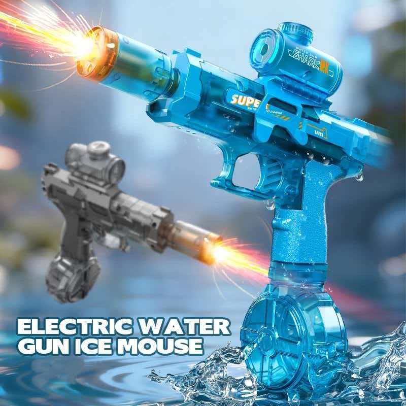 새로운 고속 전기 물총, 빛과 불꽃 효과 탑재, 강력한 - Outdoor Power Wash 리뷰 및 가격