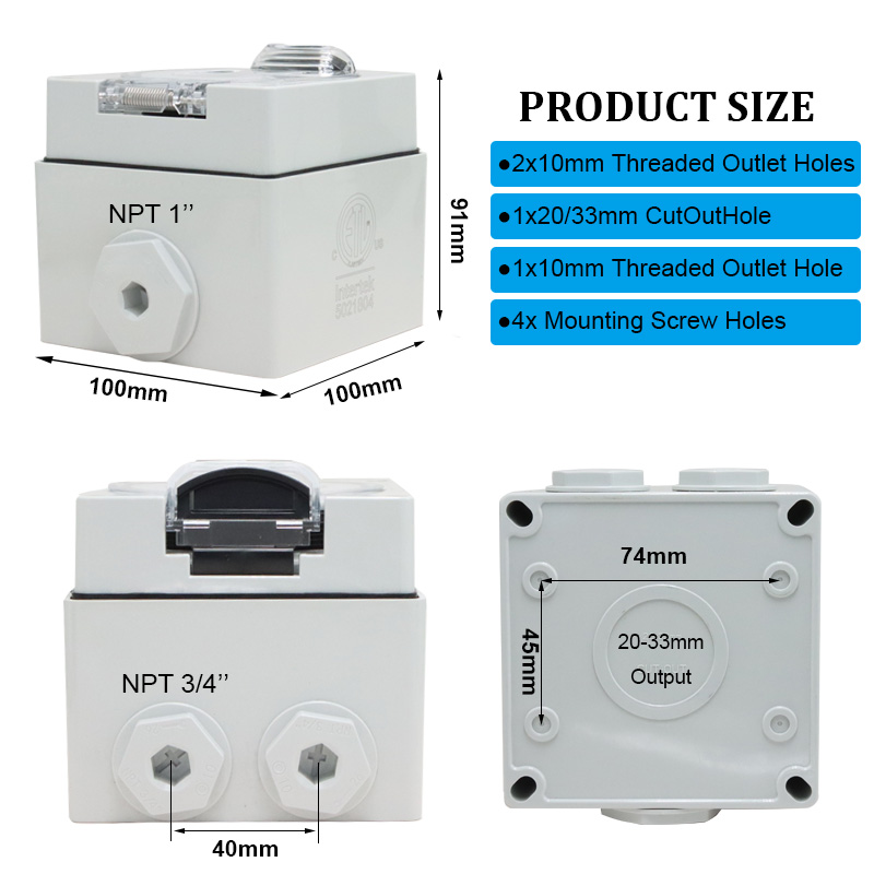 125/250V 20A 발전기 RV 전원 인렛 박스 P - Outdoor Power Inlet Box 리뷰 및 가격