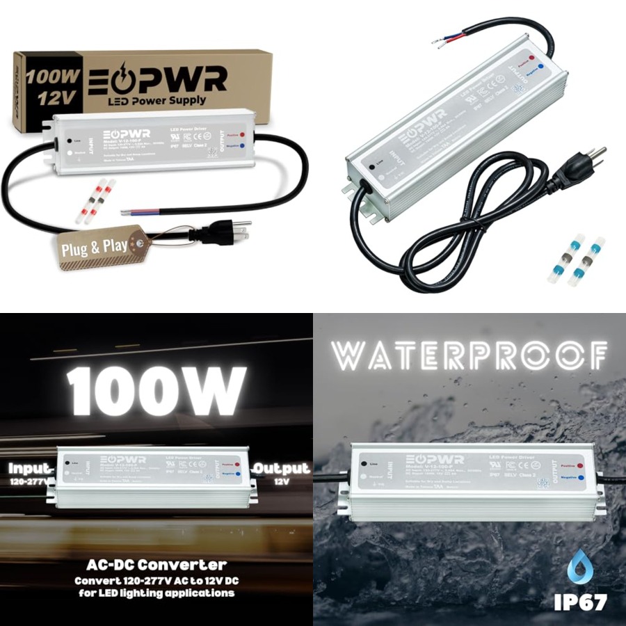 LED 드라이버 방수 IP67 전원 공급 장치 AC12 - Outdoor Power Plug 리뷰 및 가격