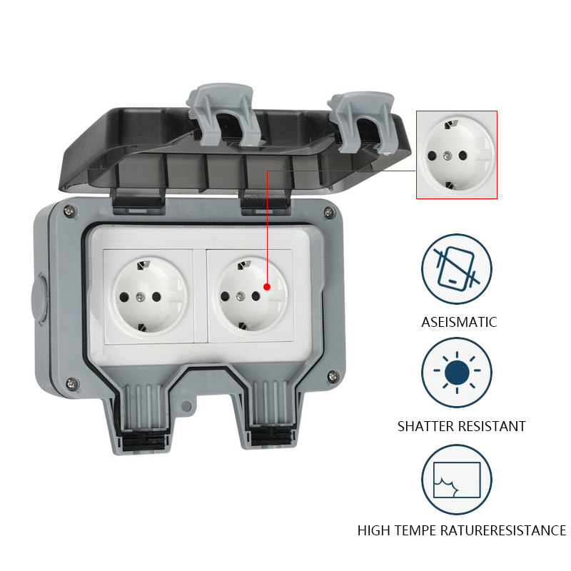 IP66 방수 충전 EU 소켓 방수 방수 야외 국제 범 - Outdoor Power Outlet Wifi 리뷰 및 가격