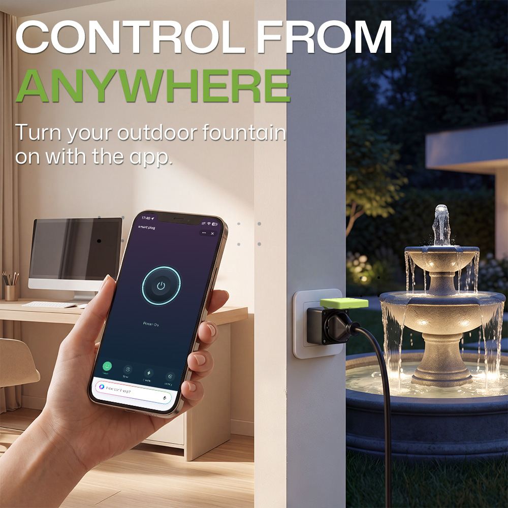 버튼이 있는 방수 스마트 소켓 스마트 전원 스위치 실외 - Outdoor Power Outlet Wifi 리뷰 및 가격